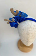 Christmas headband - Blue and Rose Gold Gabificent
