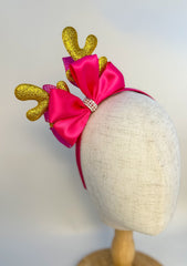 Christmas headband - Bright Pink Gabificent