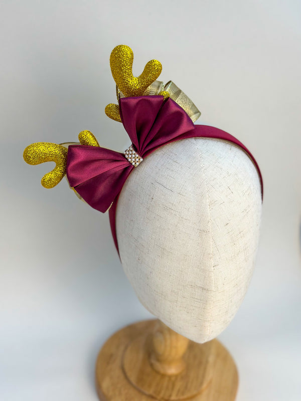 Christmas headband - Burgundy Gabificent