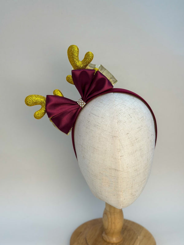 Christmas headband - Burgundy Gabificent