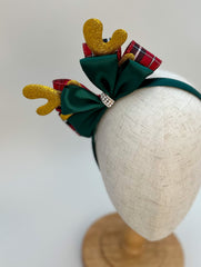 Christmas headband - Green, Red and Gold Gabificent