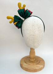 Christmas headband - Green, Red and Gold Gabificent