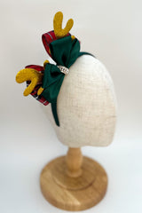 Christmas headband - Green, Red and Gold Gabificent