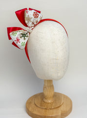 Christmas headband- Red Bow Gabificent