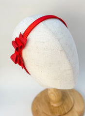 Christmas headband- Red Bow Gabificent