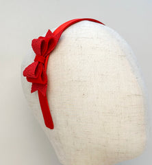 Christmas headband- Red Bow Gabificent