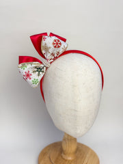 Christmas headband- Red Bow Gabificent