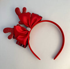 Christmas headband- Red - Gabificent