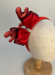 Christmas headband- Red - Gabificent