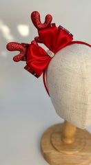 Christmas headband- Red - Gabificent