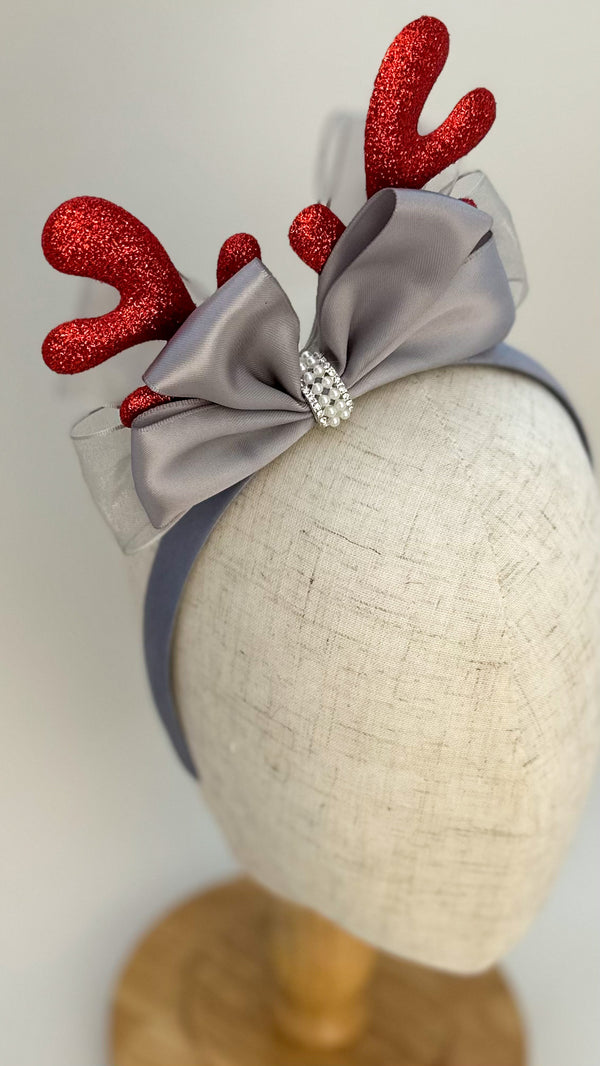 Christmas headband -Silver - Gabificent