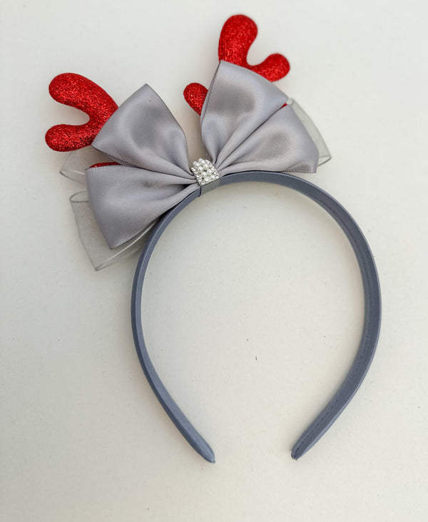 Christmas headband -Silver - Gabificent