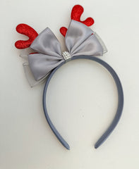 Christmas headband -Silver - Gabificent