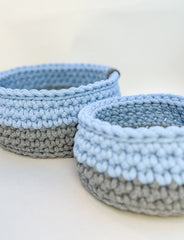 Crochet Baskets - Set of Two Gabificent