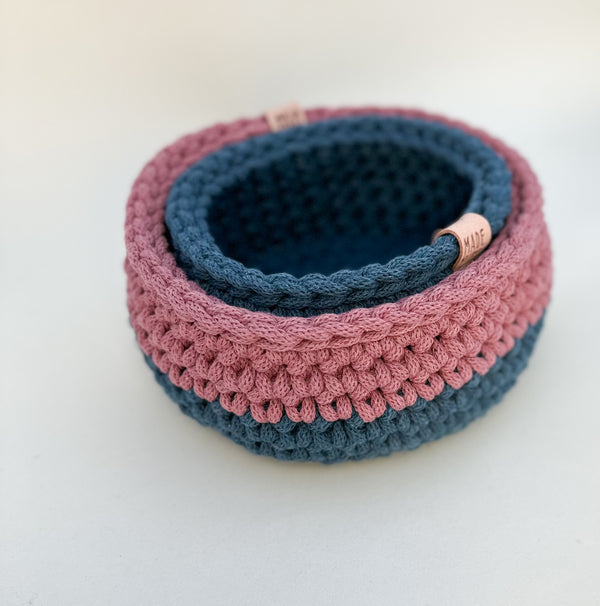 Crochet Baskets - Set of Two Gabificent