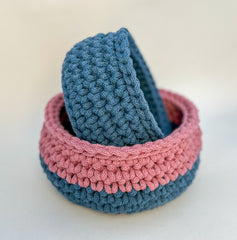 Crochet Baskets - Set of Two Gabificent
