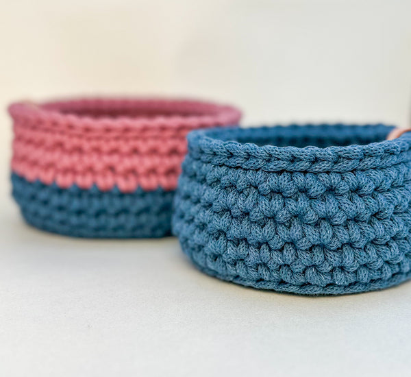 Crochet Baskets - Set of Two Gabificent