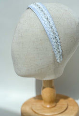 White headband with lace - Gabificent