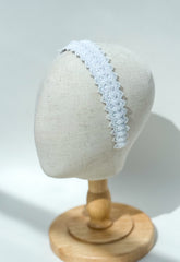 White headband with lace - Gabificent