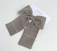 Large hair bow “Brown”