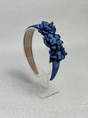 Dark blue flowers headband - Gabificent