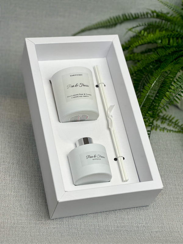 Diffuser and Candle set “Pear and Freesia” - Gabificent