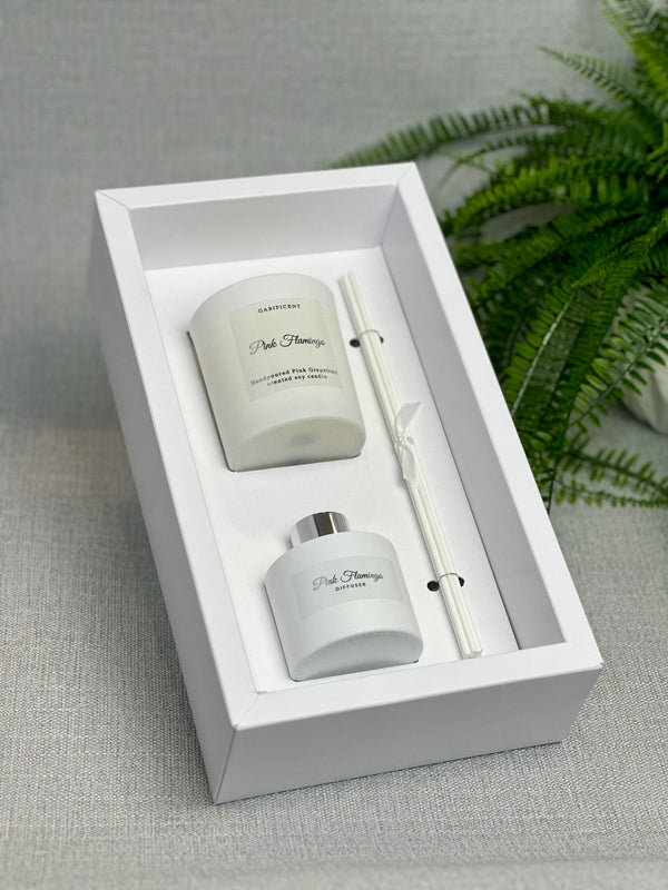 Diffuser and Candle set “Pink Flamingo” - Gabificent