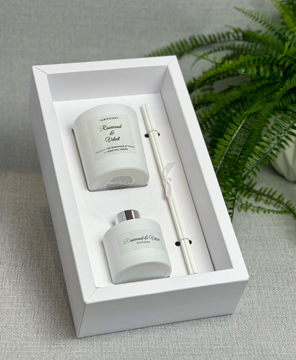 Diffuser and Candle set “Rosewood and velvet” - Gabificent