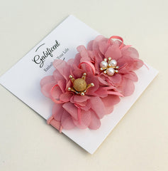 Dusty Pink Baby Headband Gabificent