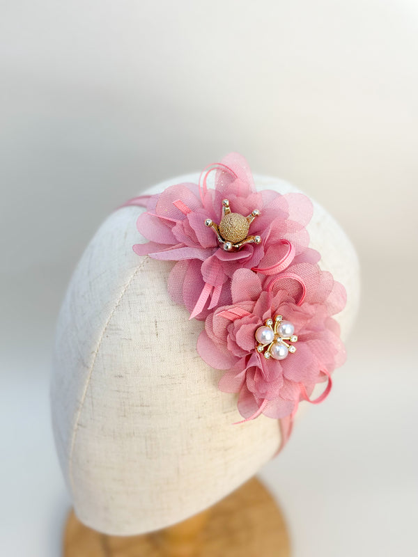 Dusty Pink Baby Headband Gabificent