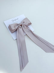 Satin hairclip - Cappuccino