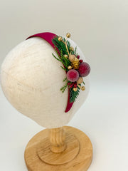 Christmas  Burgundy headband