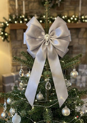 Elegant Christmas Tree Topper- Silver