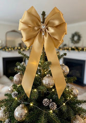 Elegant Christmas Tree Topper- Gold