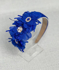 Headband “Blue flowers” - Gabificent