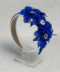 Headband “Blue flowers” - Gabificent