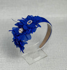 Headband “Blue flowers” - Gabificent