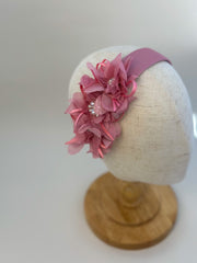 Headband “Dusty Pink flowers” Gabificent