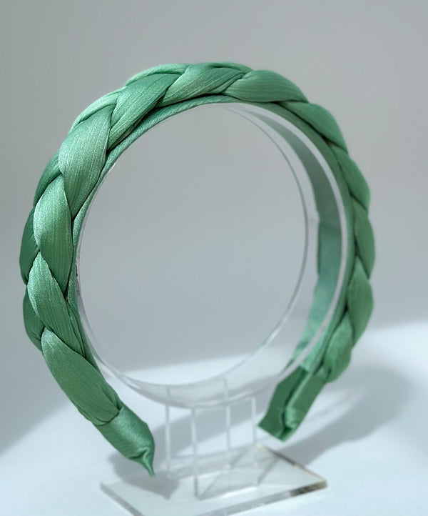 Headband “Green plait” - Gabificent