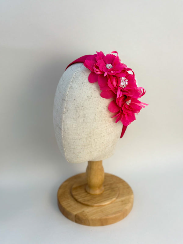 Headband “Pink flowers” Gabificent