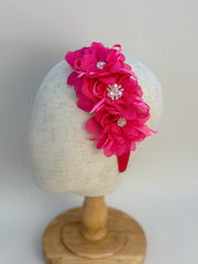 Headband “Pink flowers” Gabificent