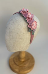 Headband with Pink flowers Gabificent
