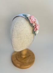 Headband with Pink flowers Gabificent