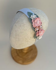 Headband with Pink flowers Gabificent