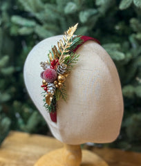 Christmas  Burgundy headband