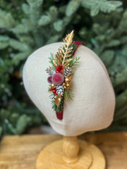 Christmas  Burgundy headband