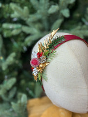 Christmas  Burgundy headband