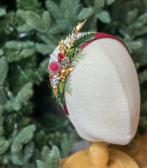 Christmas  Burgundy headband