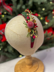 Christmas  Burgundy headband