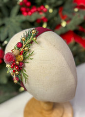 Christmas  Burgundy headband